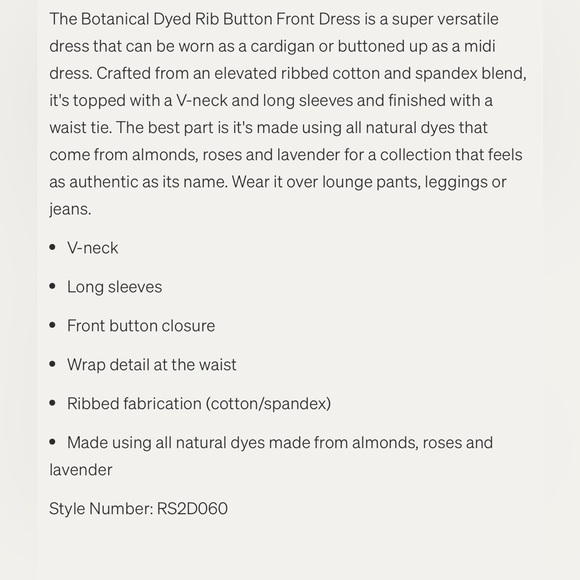 Splendid | Ribbed Button Down Shirt Dress - Picture 2 of 4